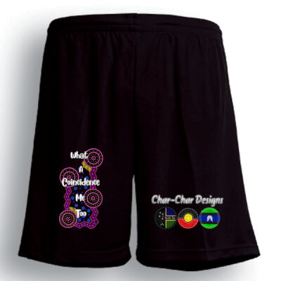 Char-char Indigenous designed sports shorts (unisex) Thumbnail