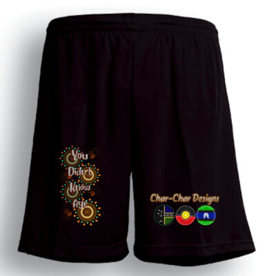 Char-char Indigenous designed sports shorts (unisex) Thumbnail