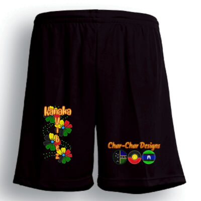 Char-char Indigenous designed sports shorts (unisex) Thumbnail