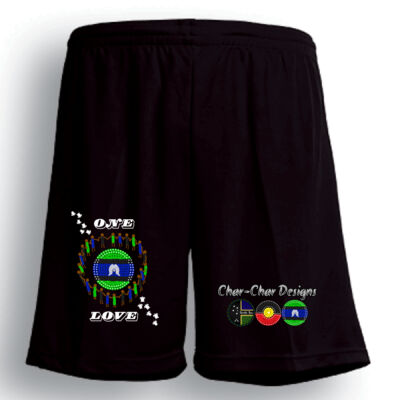Char-char Indigenous designed sports shorts (unisex) Thumbnail