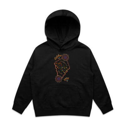 Char-char Indigenous designed youths pullover hoodie Thumbnail